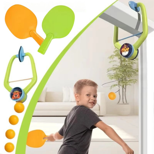 Ping Pong Portatil Sin Mesa Bola Con Cuerda Para Entrenar