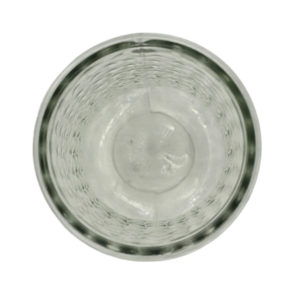 Florero Decorativo De Vidrio Con Diseño Base Ancha Blanco 25