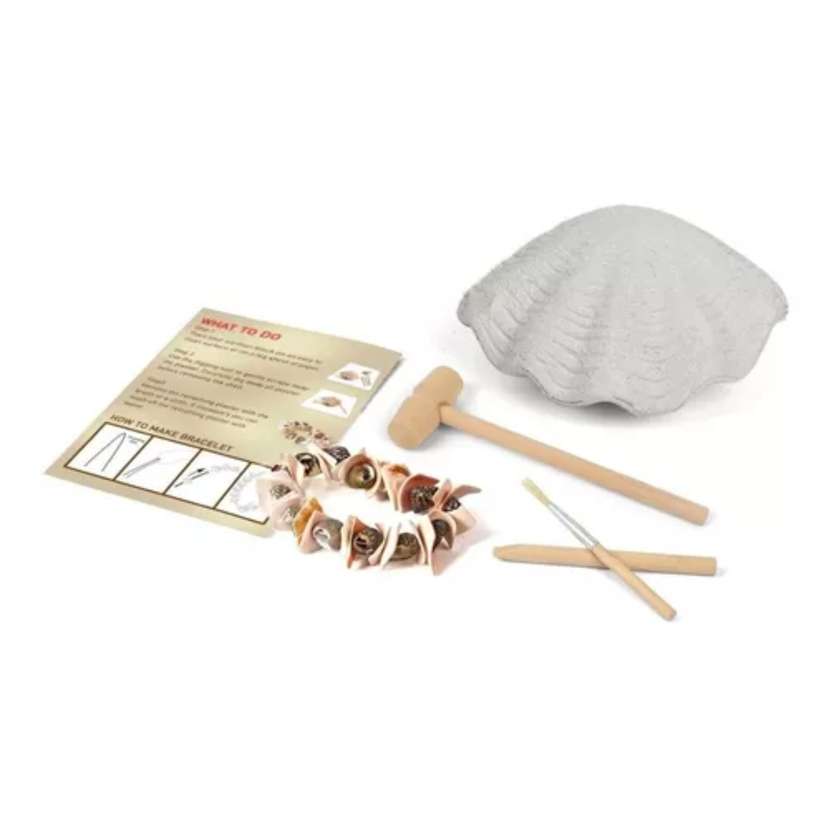 Kit Excavación Conchita De Mar Y Brazalete Juguete Educativo