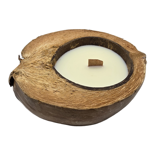 Vela Aromatica Ecologica Aroma De Coco Natural Cera Natural