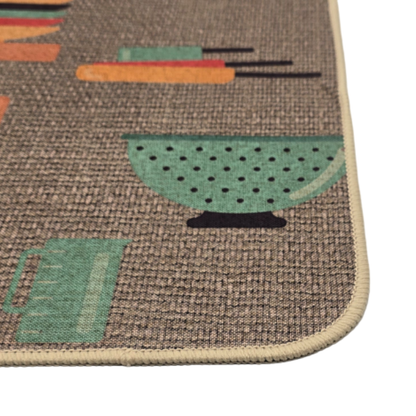 Set 2 Alfombras De Cocina Goma Antideslizante Diseño Cocina