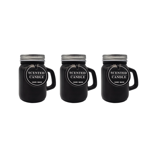 Set 3 Velas Aromatica Elegantes Taza Fragancia Duradera Deco