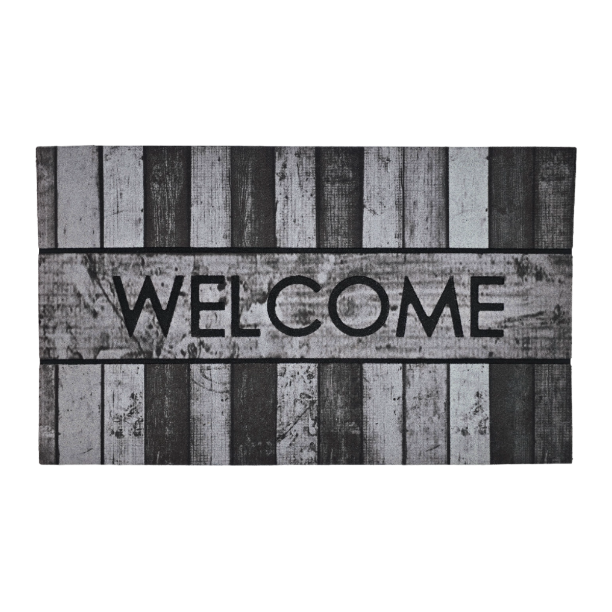 Alfombra Limpiapies Felpudo Alfombra De Entrada Welcome Gris