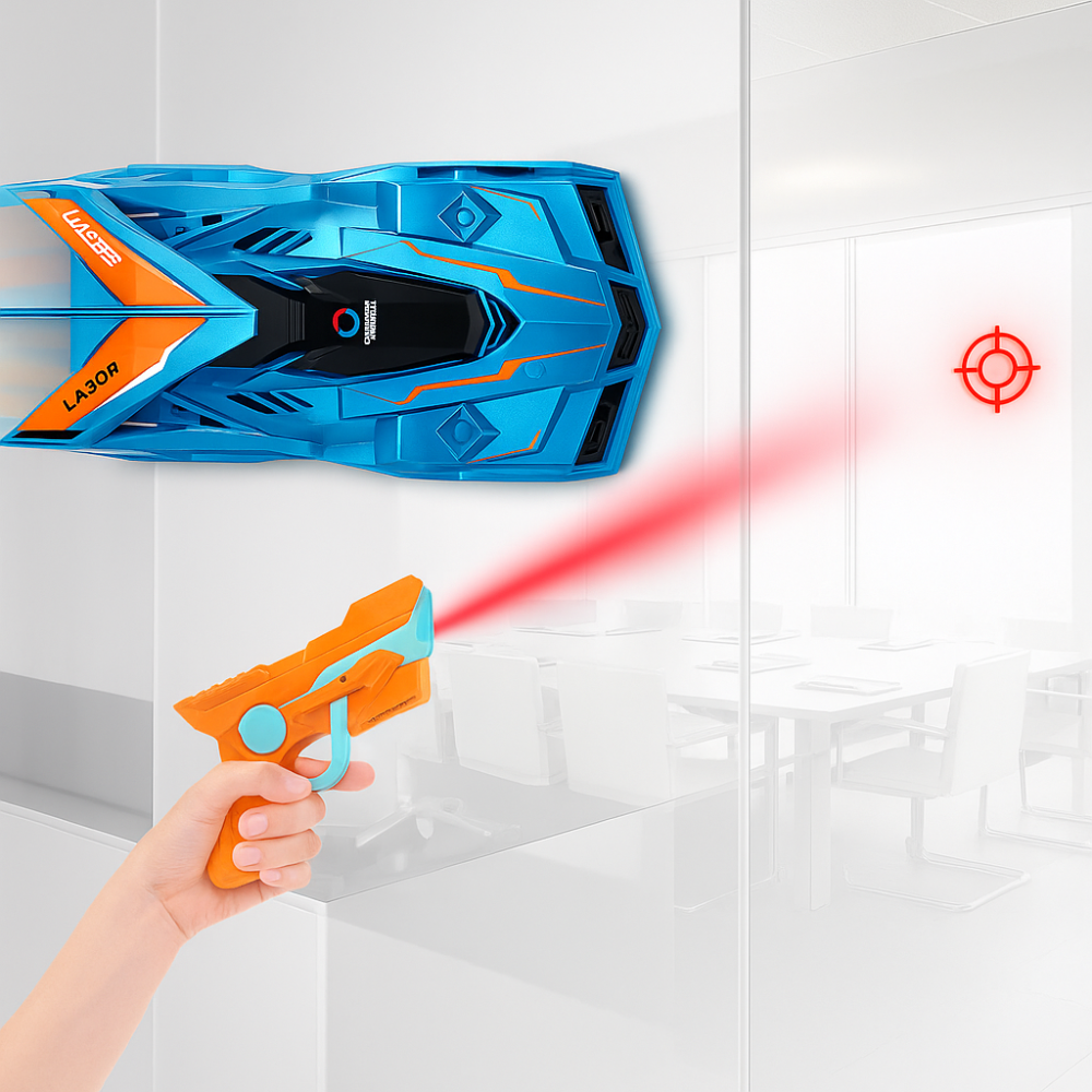 Auto a Control Remoto Laser de Pared Trepa Muro Antigravedad