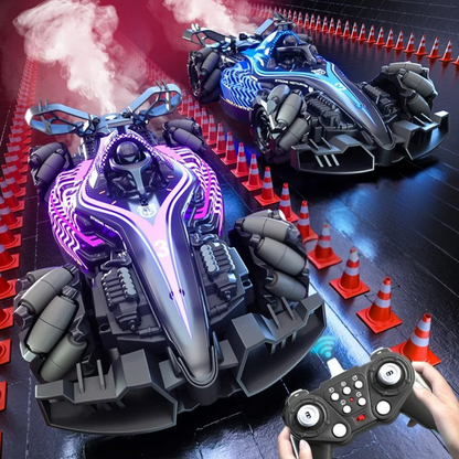 Auto a Control Remoto RC F1 Con Vapor Luz y Giros Stunt Car