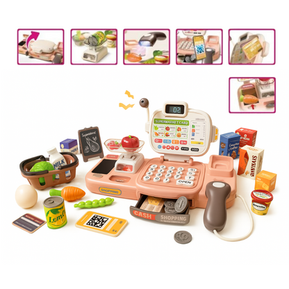 Caja Registradora Juguete Infantil Supermercado Alimentos