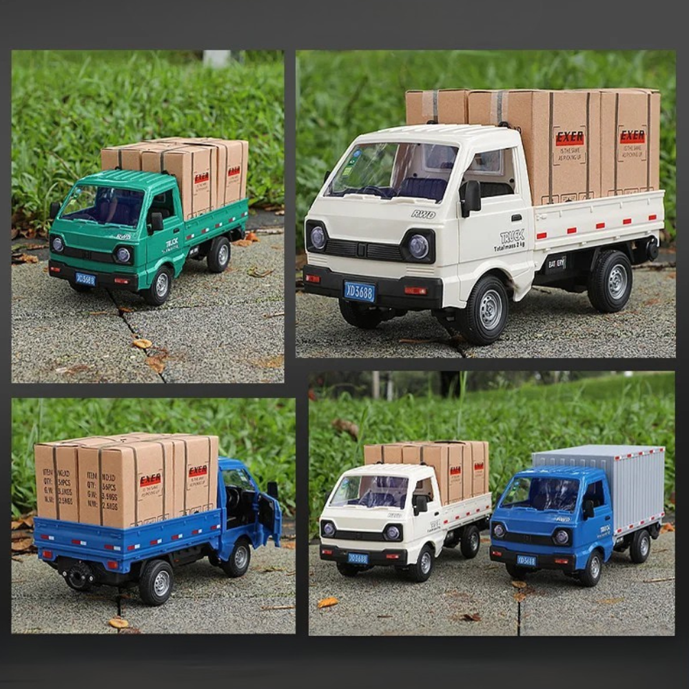 Camion 3/4 de Carga a Control Remoto Escala 1:16 Con Cajas