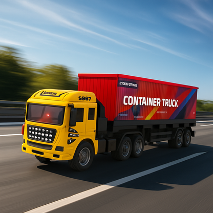 Camion Contenedor A Control Remoto Rc Juguete Con Luces