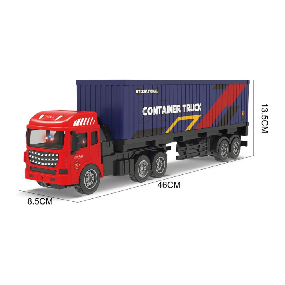 Camion Contenedor A Control Remoto Rc Juguete Con Luces