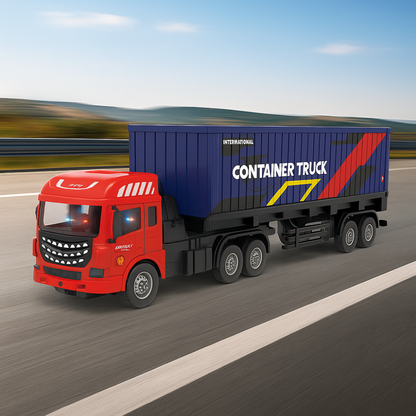 Camion Contenedor A Control Remoto Rc Juguete Con Luces