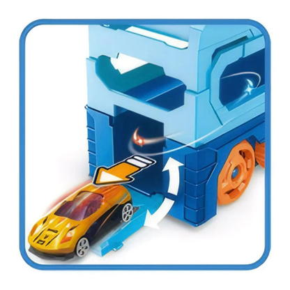 Camion Transportador Porta Autitos Infantil Dinosaurio Juego