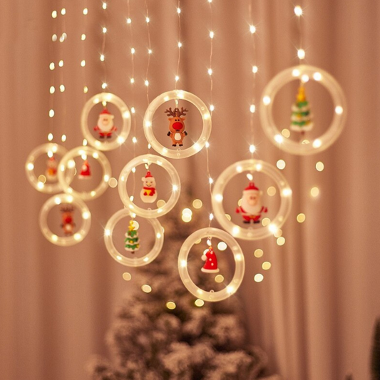 Cascada Guirnaldas De Navidad Luces Navideñas Pascua