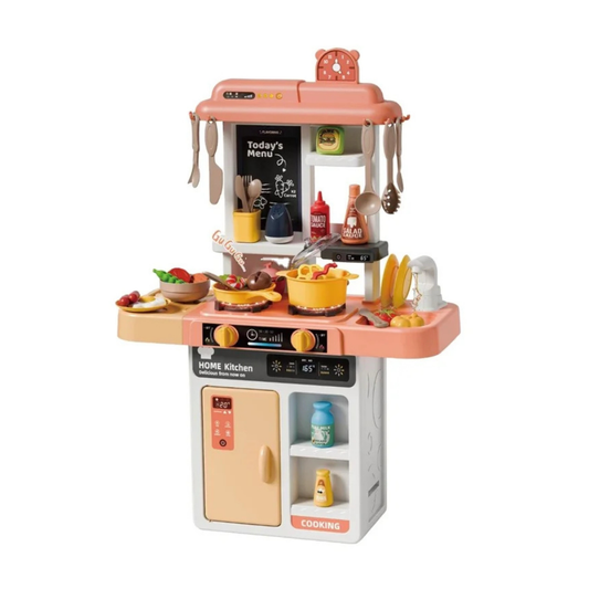 Cocina de Juguete Grande Para Niños 68 Cm Agua Vapor Sonido