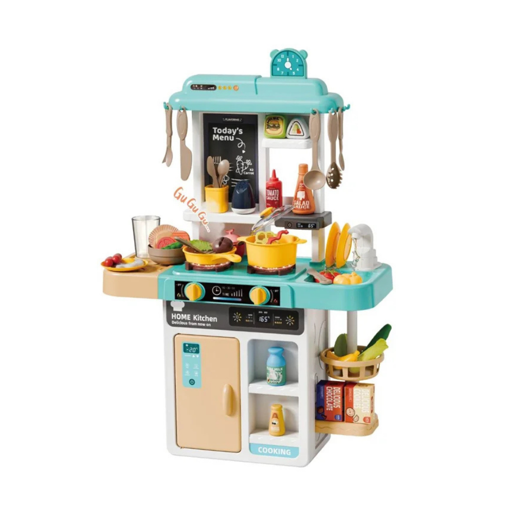 Cocina de Juguete Grande Para Niños 68 Cm Agua Vapor Sonido