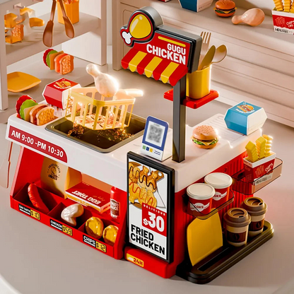 Cocina de Juguete Tienda Pollo Frito 52 Piezas Infantil