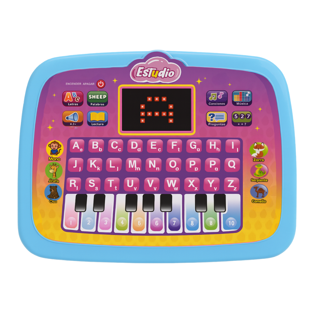 Computadora Educativa Infantil Juguete Piano Letras y Numero