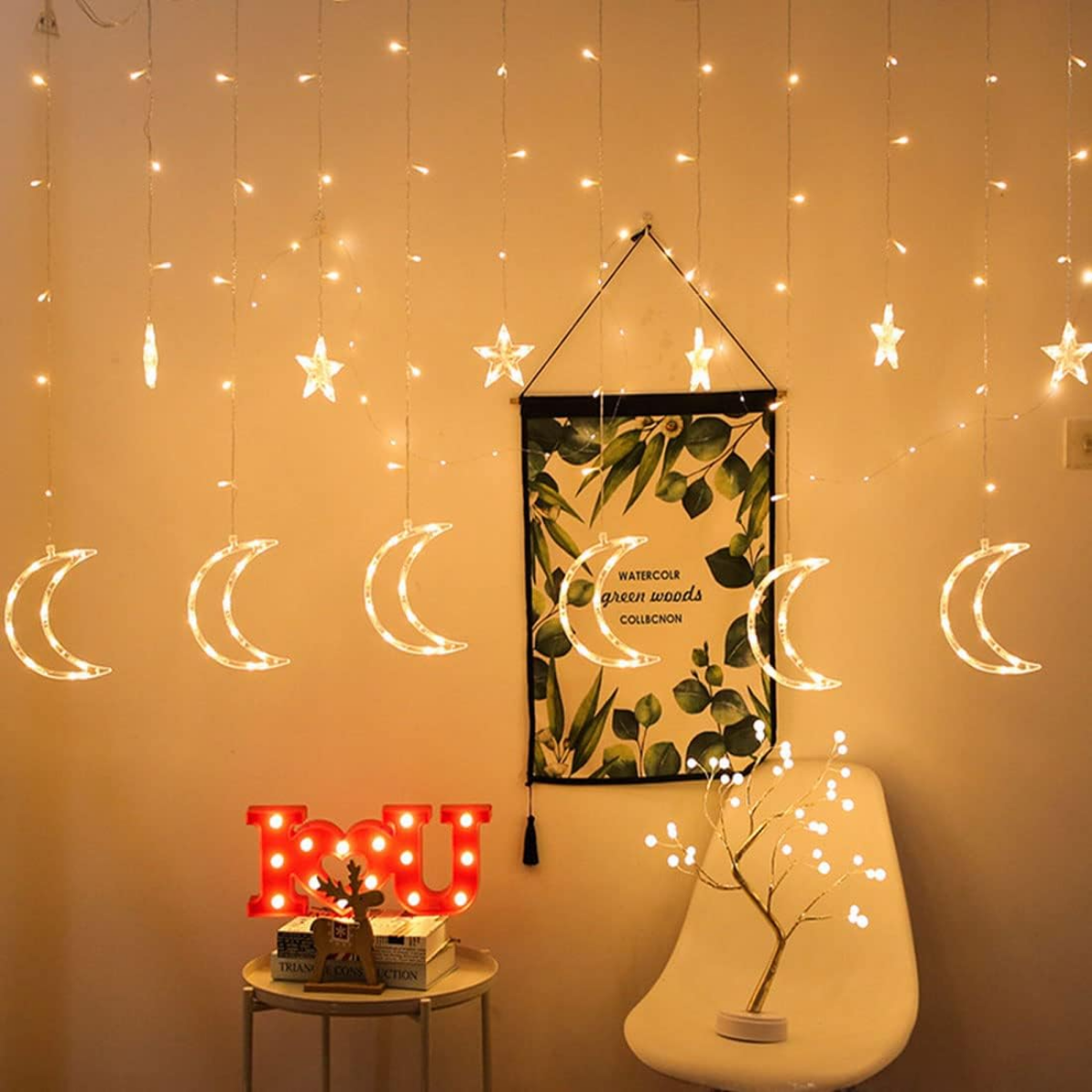 Cortina Luces Led Guirnaldas Navideñas