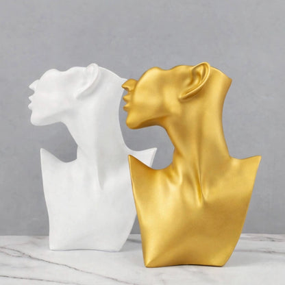 Estatua Rostro Soporte De Joyería Decoración Habitación