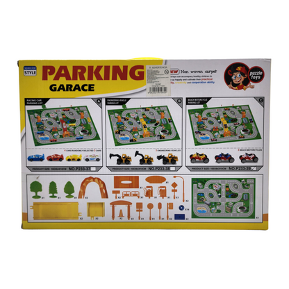 Juego Alfombra Para Niños Parking Garage Para Autitos 50 Pcs