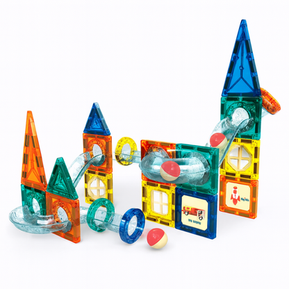Juego Bloques Magneticos Construccion 42 Piezas Tobogan