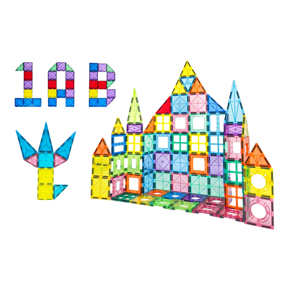 Juego Bloques Magneticos Construccion 50 Piezas Educativo