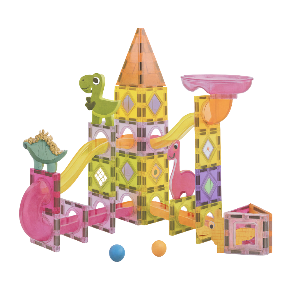 Juego Bloques Magneticos Construccion 69 Piezas Tobogan
