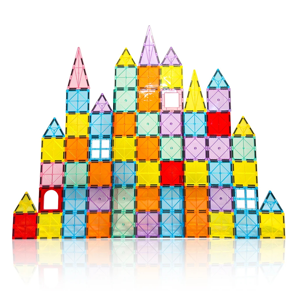Juego Bloques Magneticos Construccion 77 Piezas Educativo