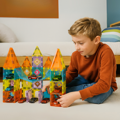 Juego Bloques Magneticos Construccion 78 Piezas Educativo