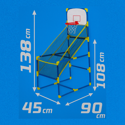 Juego De Baloncesto Infantil Con Canasta Inflador y Pelota