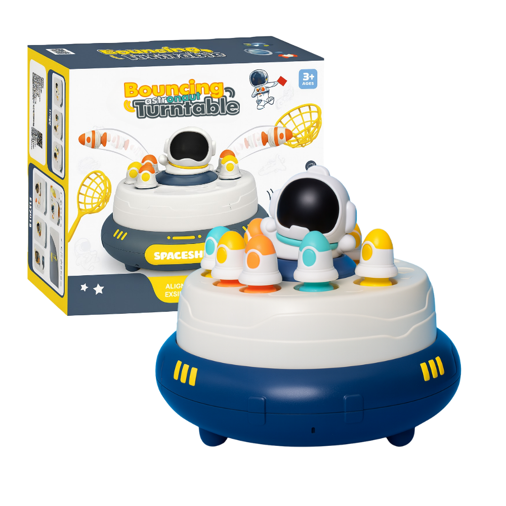Juego De Mesa Captura Astronauta Saltador Infantil Giratorio