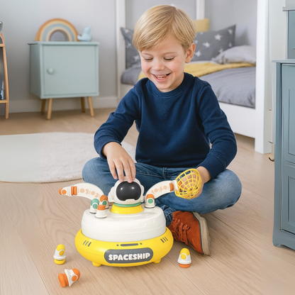 Juego De Mesa Captura Astronauta Saltador Infantil Giratorio