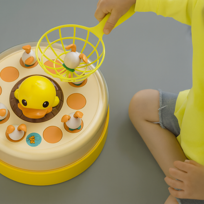 Juego De Mesa Captura Patitos Saltador Infantil Giratorio