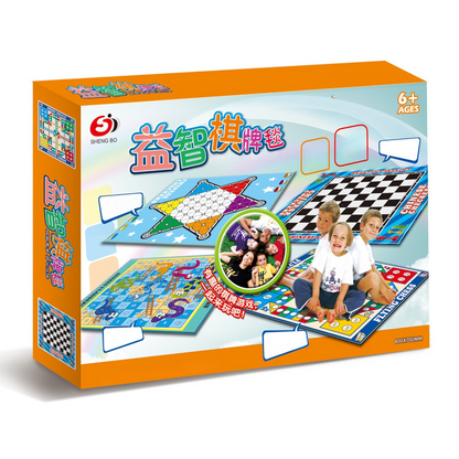 Juego Serpientes Y Escaleras Alfombra De Entretención Niños