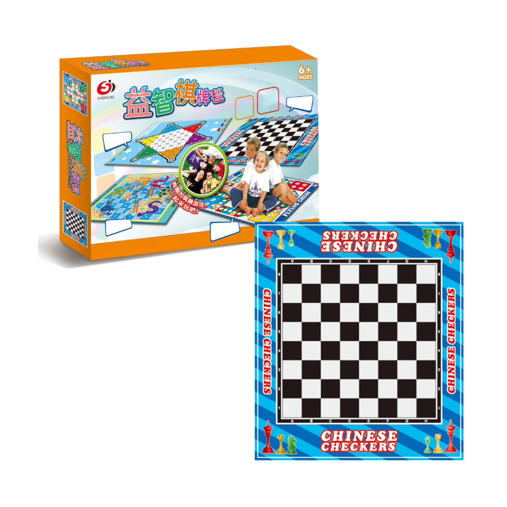 Juego Tablero Ajedrez Alfombra De Entretención Niños