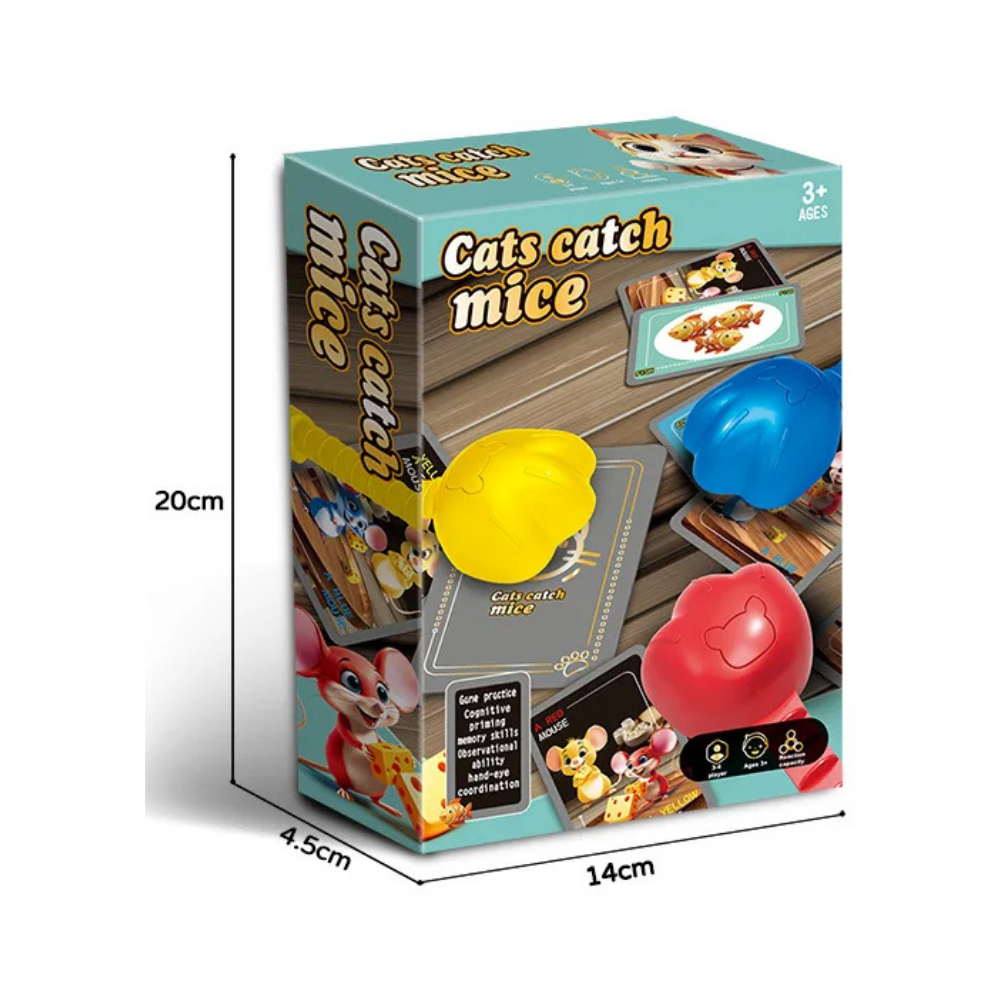 Juego de Mesa Cats Catch Mice Habilidad y Reaccion Rapida