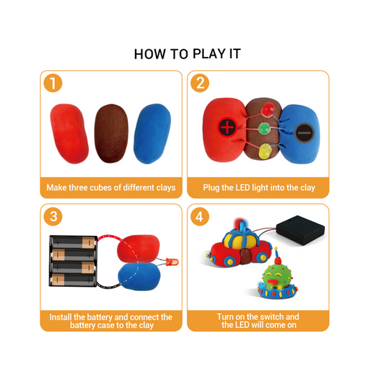 Kit Circuito Electrónico Led Juguete Didáctico Educativo