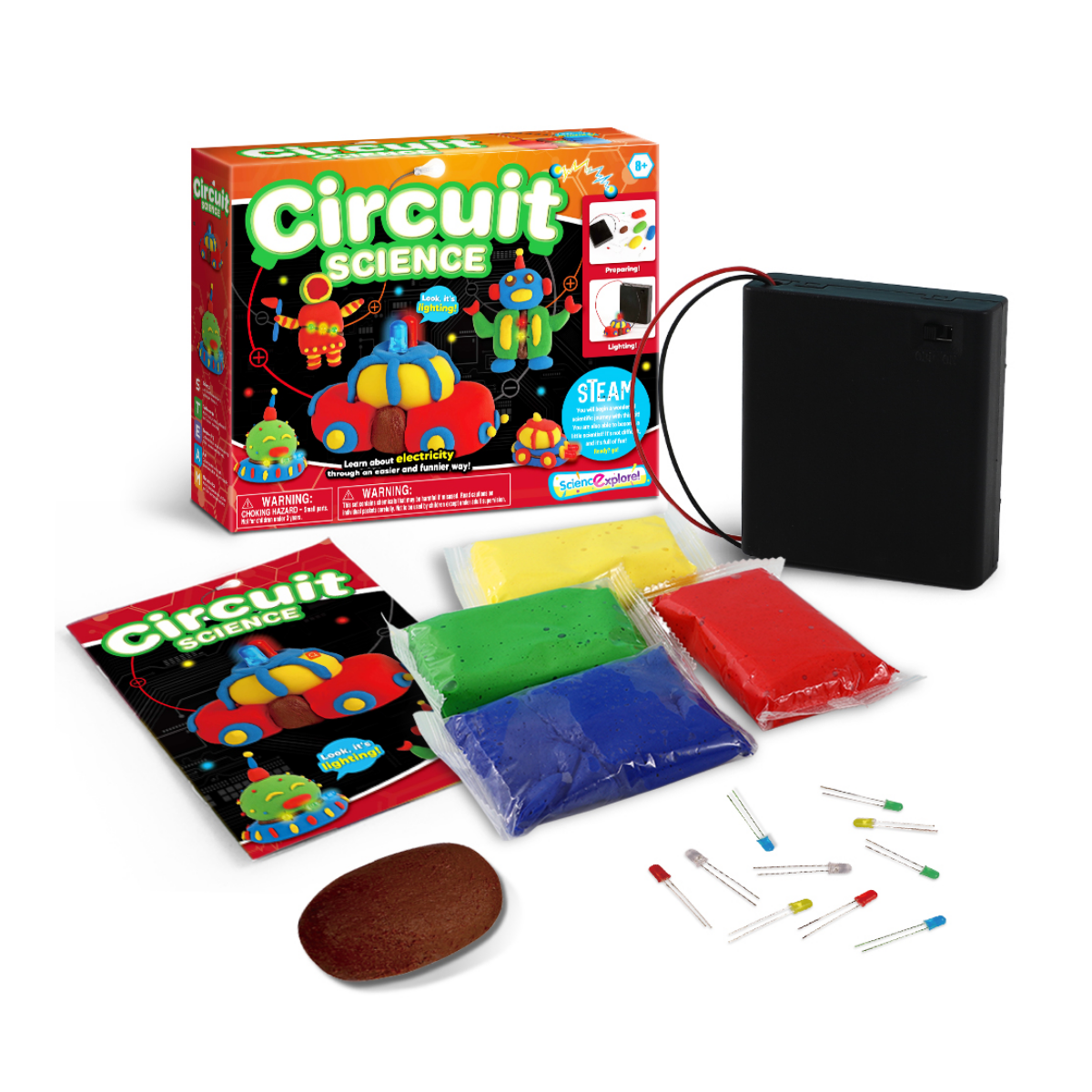 Kit Circuito Electrónico Led Juguete Didáctico Educativo