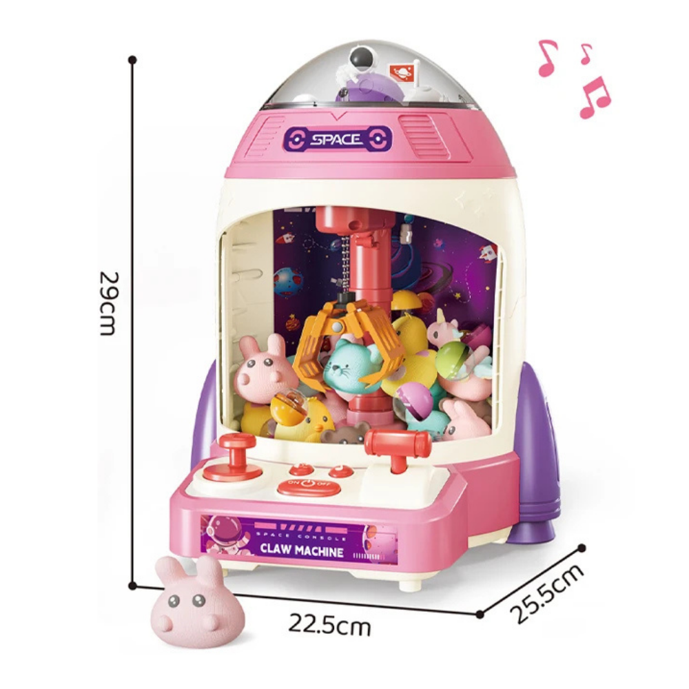 Juguete Maquina De Peluche Garra Premio Claw Machine Rosada