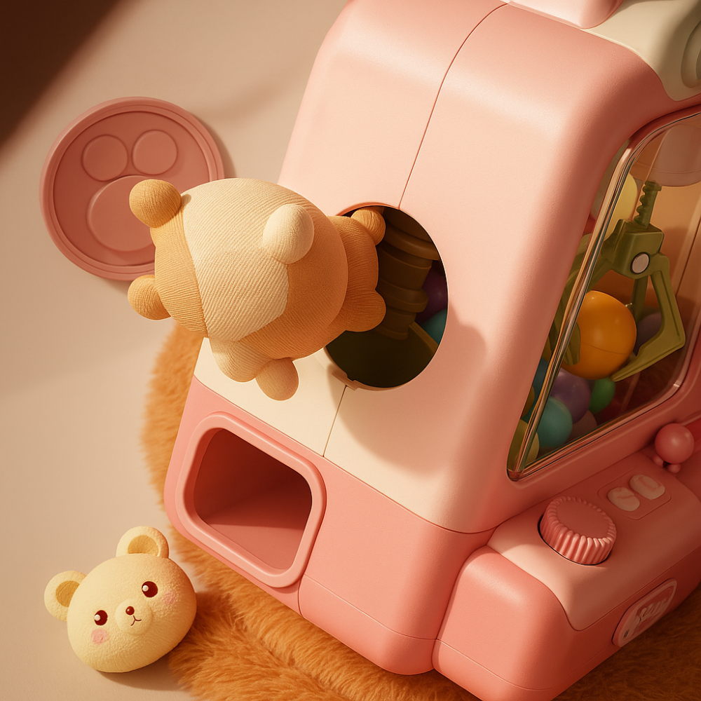 Juguete Maquina De Peluches Garra Cute Kawaii Kit Machine