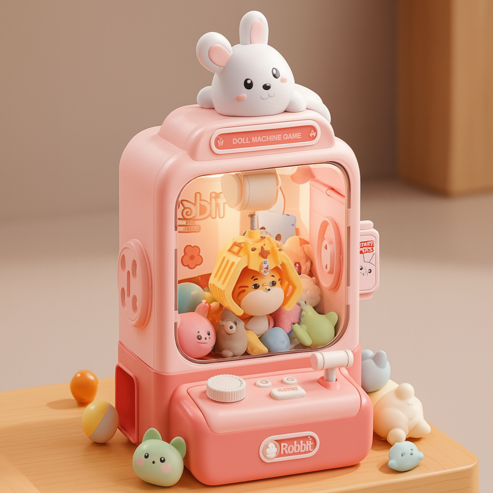 Juguete Maquina De Peluches Garra Cute Kawaii Kit Machine