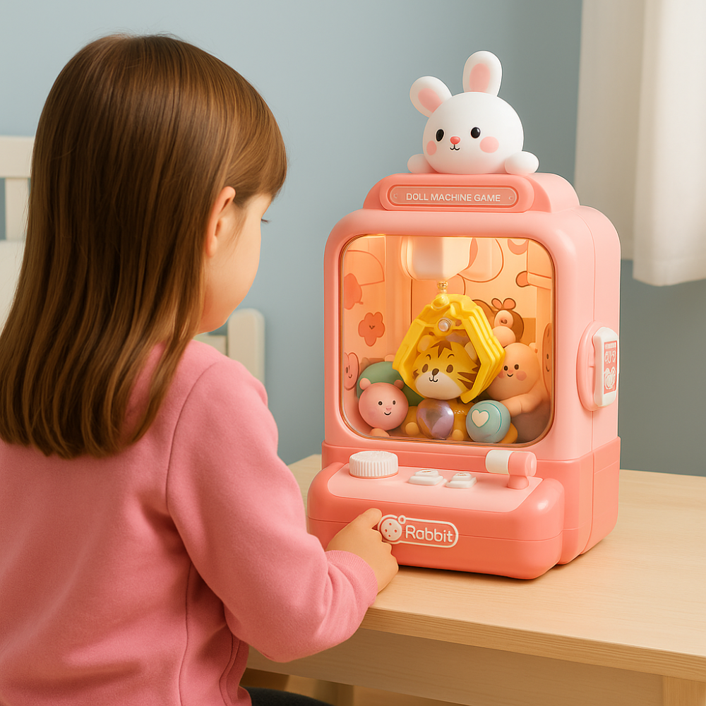 Juguete Maquina De Peluches Garra Cute Kawaii Kit Machine