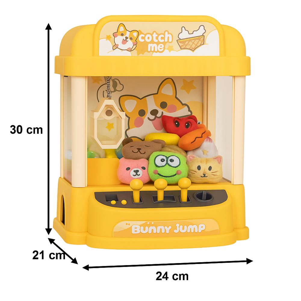 Juguete Mini Maquina Saca Peluche Garra Cute Claw Machine