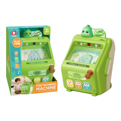 Juguete Pinball Infantil Dinosaurio Verde Kawaii Arcade Mini