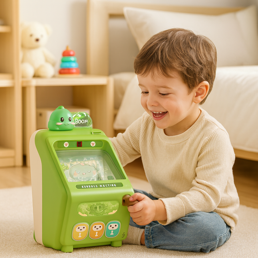 Juguete Pinball Infantil Dinosaurio Verde Kawaii Arcade Mini