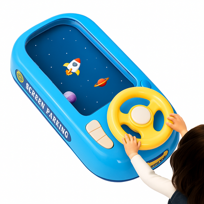 Juguete Simulador de Manejo Para Niños Con Volante Y Pista