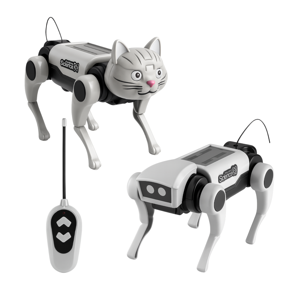 Kit Arma Tu Primer Perro Robot RC a Control Remoto Juguete Infantil