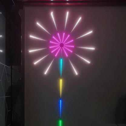 Kit Luces Fuegos Artificiales Rgb Decoracion Navidad Led