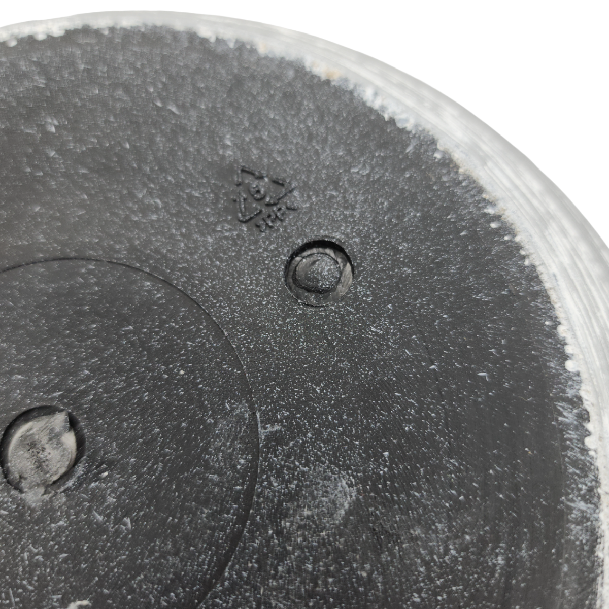 Macetero Maceta Diseño Rayas Envejecido De Plastico Blanco M