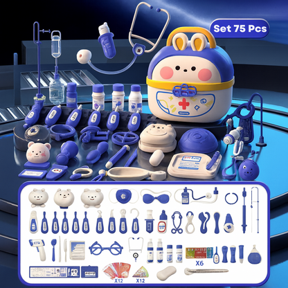 Maletin Medico Infantil Set Doctor Con 75 Piezas