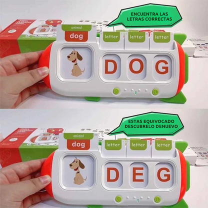 Maquina de Tarjetas Didacticas Aprendizaje de Ingles Niños